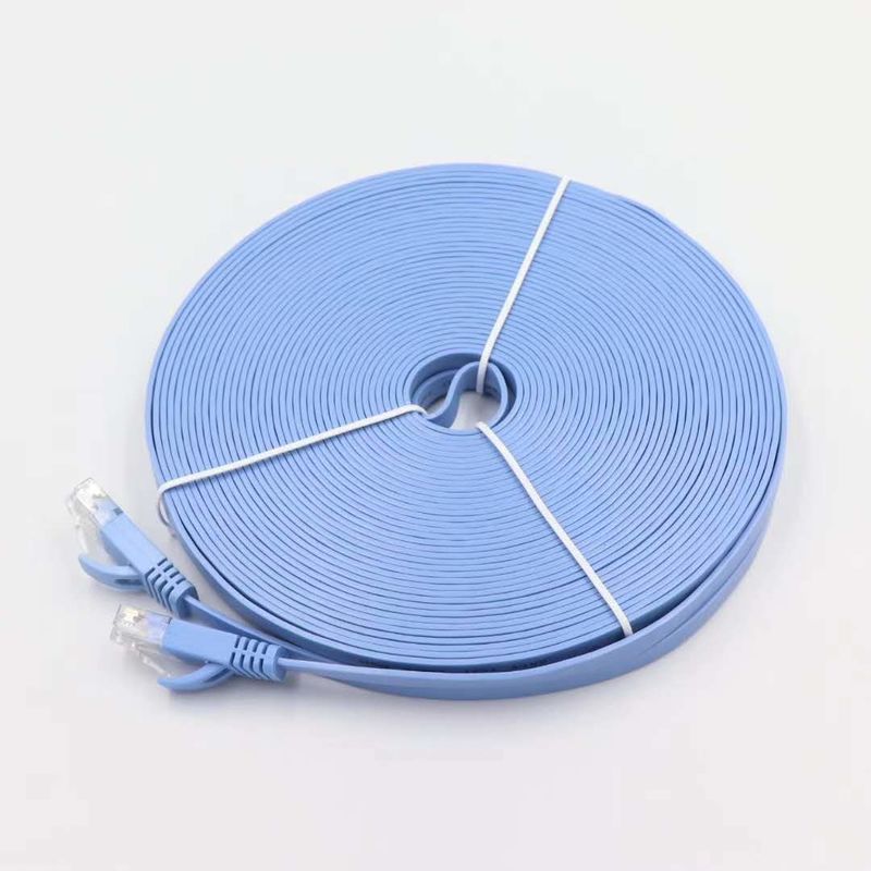 ETL DELTA UL Cat5e Cat6 Rj45 cabo plano Rohs 35M cabo de rede Ethernet