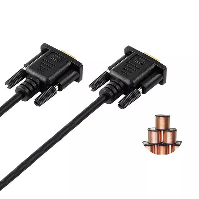 RS232 DB9 cabo serial de 9 pinos macho para macho placa dourada de transmissão de dados de vídeo