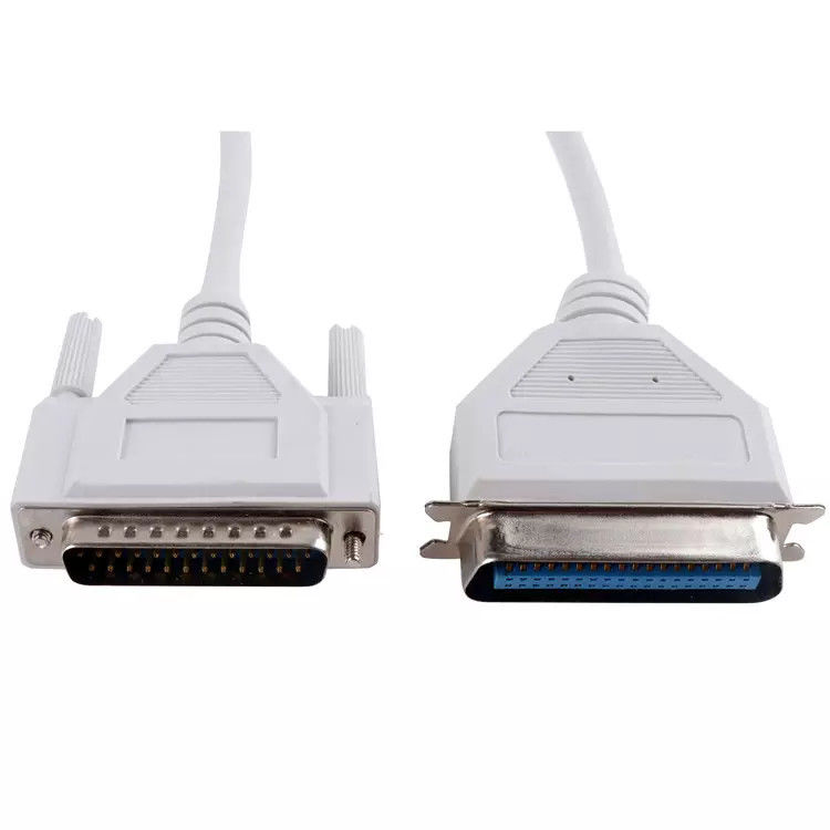 PVC cobre puro VGA macho para fêmea cabo de impressora 36P macho para Db 25P