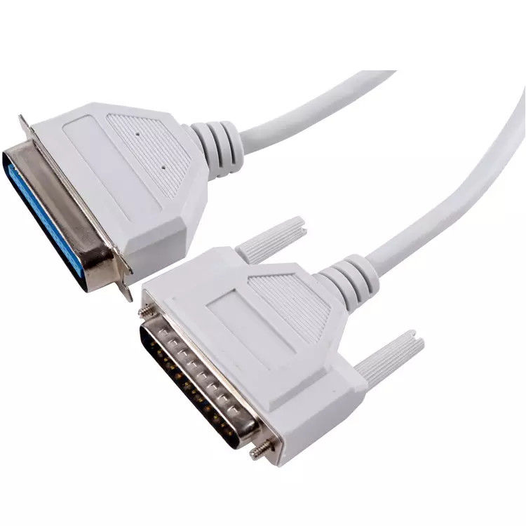PVC cobre puro VGA macho para fêmea cabo de impressora 36P macho para Db 25P