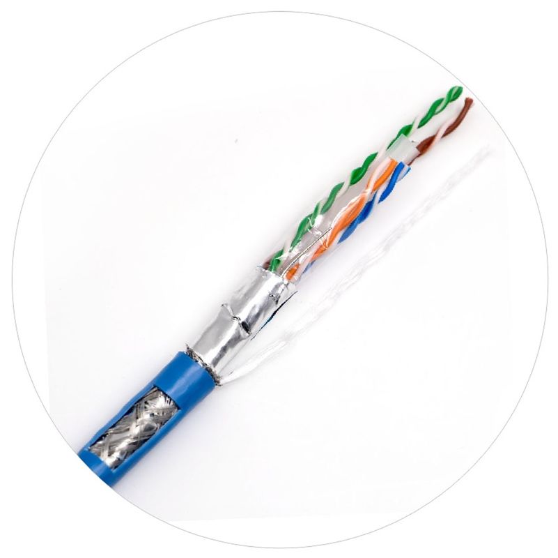 Ouro cabo de remendo Cat6 8P8C UTP do chapeamento 50u de” UTP SFTP Cat5e 3m 2m 1m