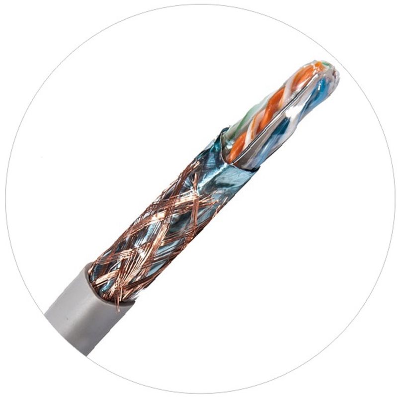 Patch cords de rede de 0,57 mm Cat 6 trançado 4 pares cabo 250Mhz 1000 pés 24awg