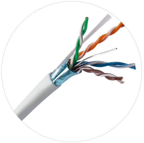Patch cords de rede 100 MHz FTP UTP 4pr 24awg Cat5e LDPE LSZH LSOH jaqueta