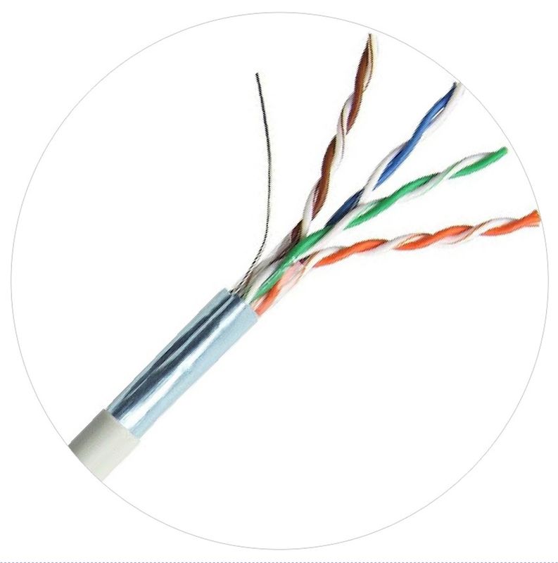 Patch cords de rede UTP FTP de espuma sólida PE Cat 5 cabo Lan 100 pés