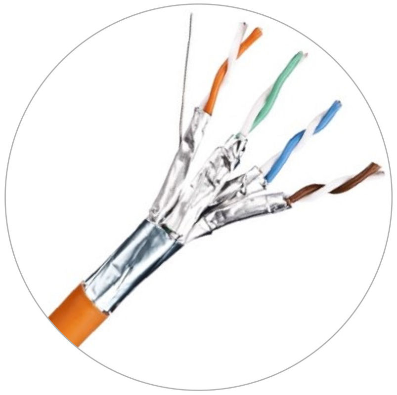 Patch cords de rede 23awg Cabo Lan Cat6 com revestimento LSZH 4MHz