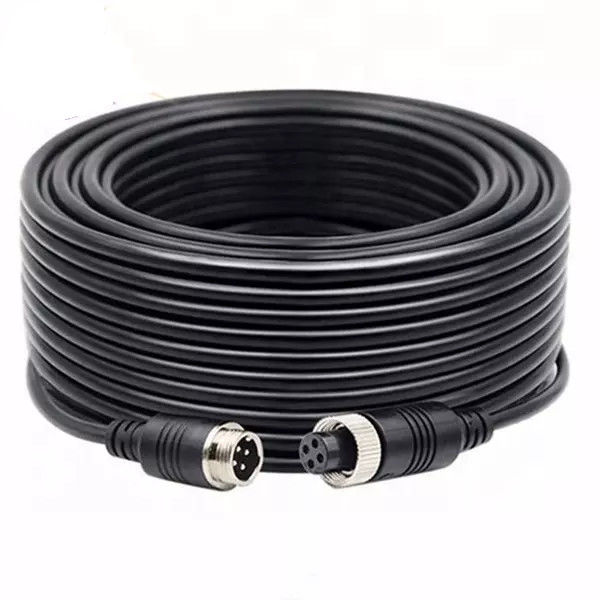 Chicote elétrico niquelado para robô M12 4 pinos à prova d'água cabo conector OEM