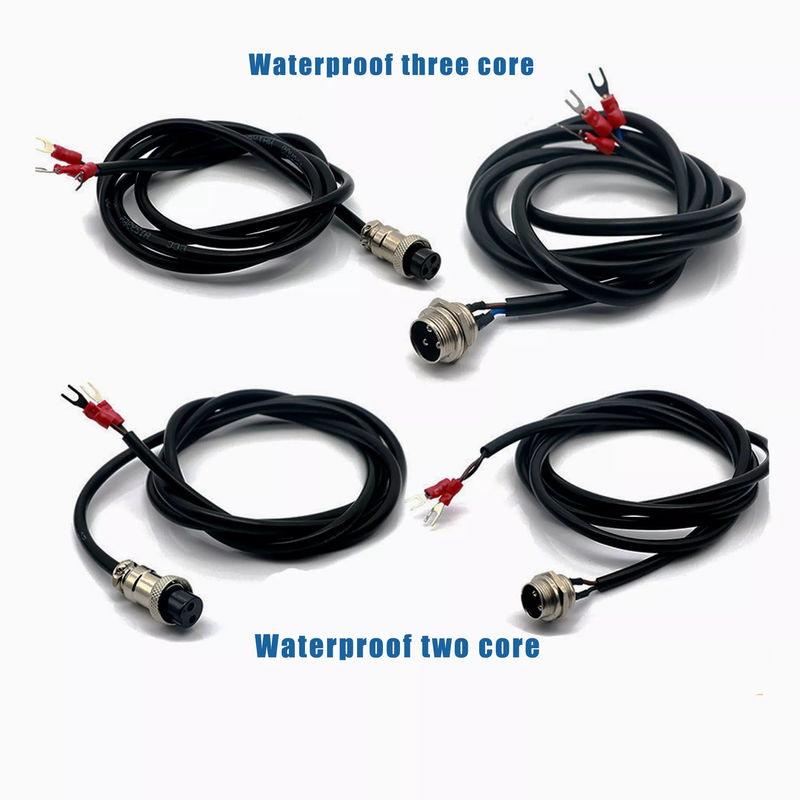 Chicote elétrico niquelado para robô M12 4 pinos à prova d'água cabo conector OEM