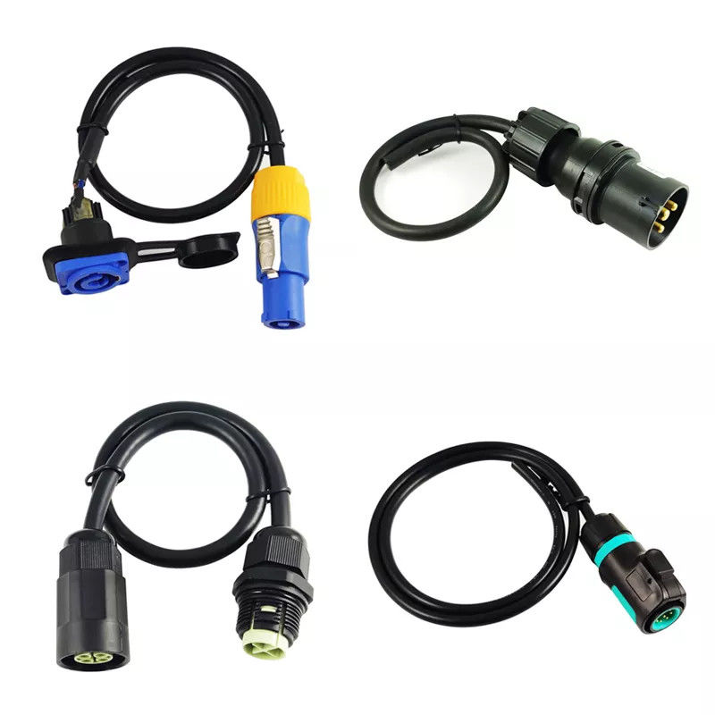 M8 M12 3 pinos 3 núcleos chicote de fiação do robô macho fêmea conector IP65