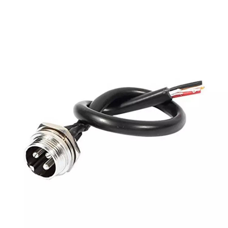 M8 M12 3 pinos 3 núcleos chicote de fiação do robô macho fêmea conector IP65