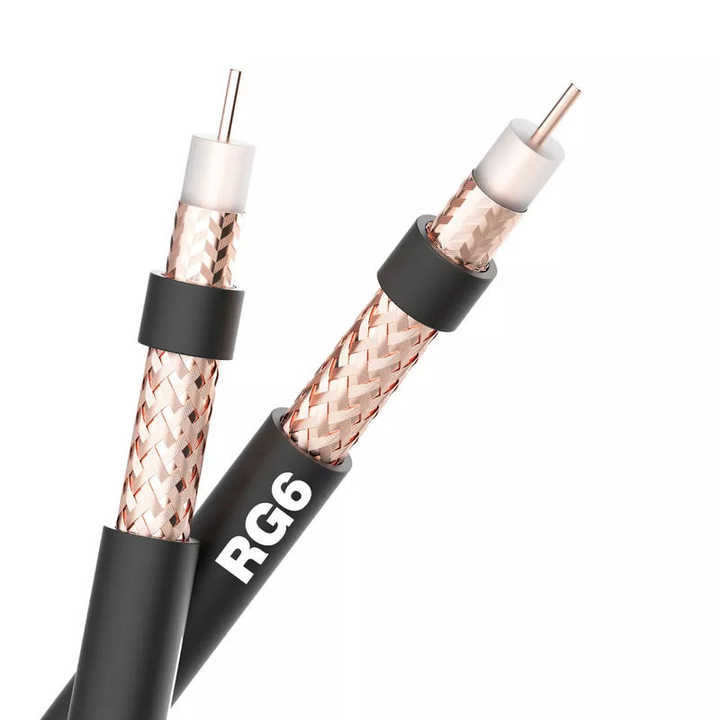 75 Ohm 100 Ohm LSZH Jacket Rg6 Cabo coaxial para isolamento de Internet XLPE