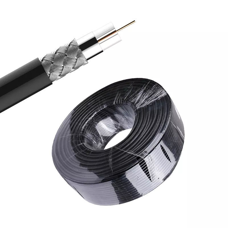 75 Ohm 100 Ohm LSZH Jacket Rg6 Cabo coaxial para isolamento de Internet XLPE