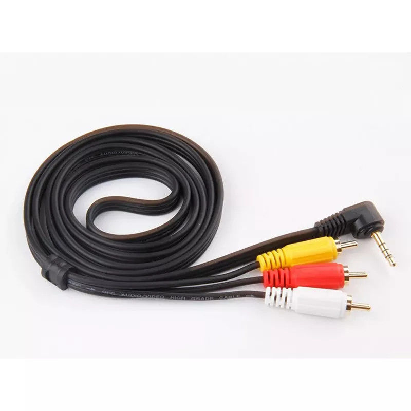 Cabos de áudio e vídeo de cobre RCA para conector de 3,5 MM para TV DVD RCA