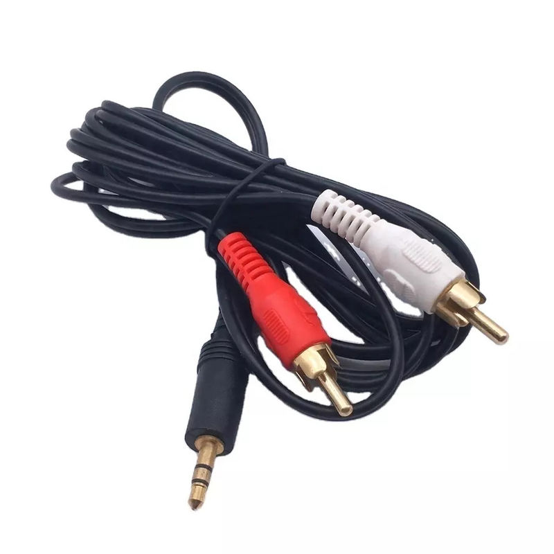 Cabos de áudio e vídeo de cobre RCA para conector de 3,5 MM para TV DVD RCA