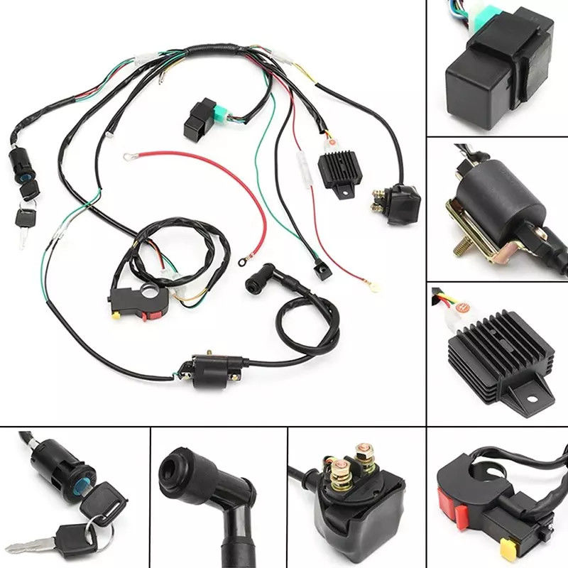 PVC 50 Núcleos TE Molex Caminhão Chicote de Fio Automotivo Banhado a Prata