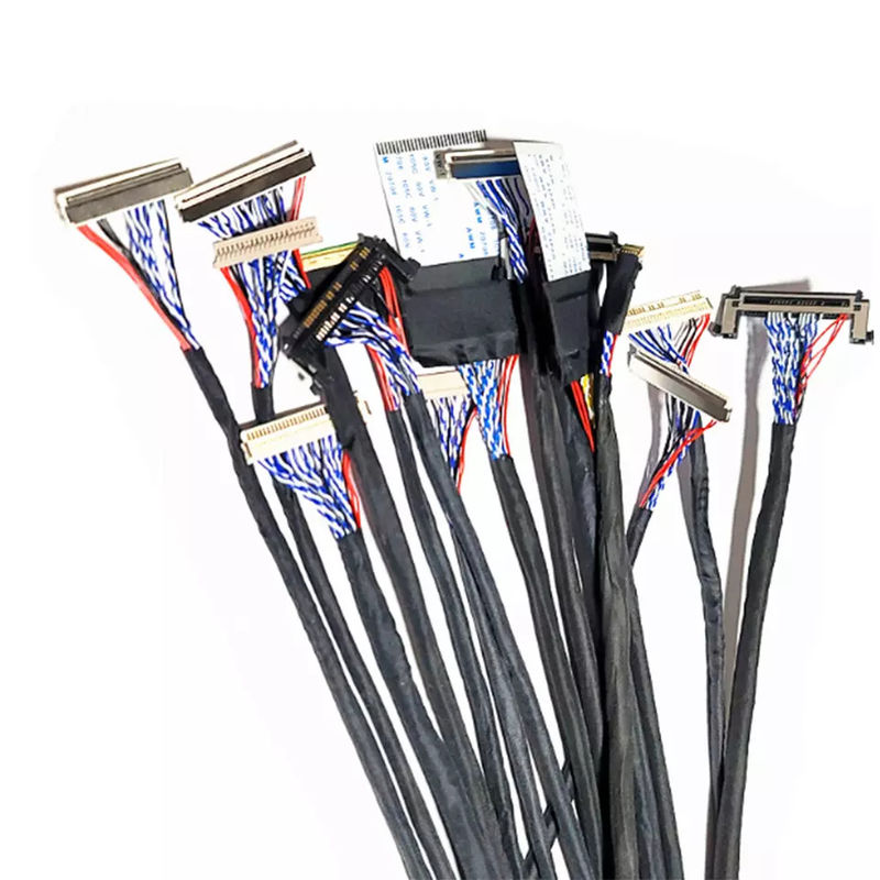 OEM ODM ROHS 0,4 mm Passo LVDS Cabo 30 pinos 40 pinos 50 pinos