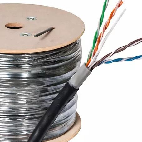 Patch cords de rede UTP FTP de espuma sólida PE Cat 5 cabo Lan 100 pés