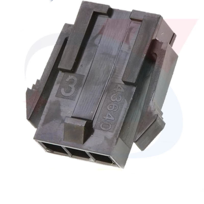 Tomada do Micro-ajuste 3,0 de Molex 43640-0300 que abriga o único Baixo-halogênio das orelhas da montagem do painel do pino da fileira 3 no estoque 43640-0300