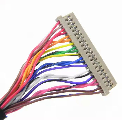 DF13-30DS-1.25C para DF14-20S-1.25C Conjunto de cabo Lvds personalizado para painel Lcd 20pin 30pin 40pin 50pin 60pin