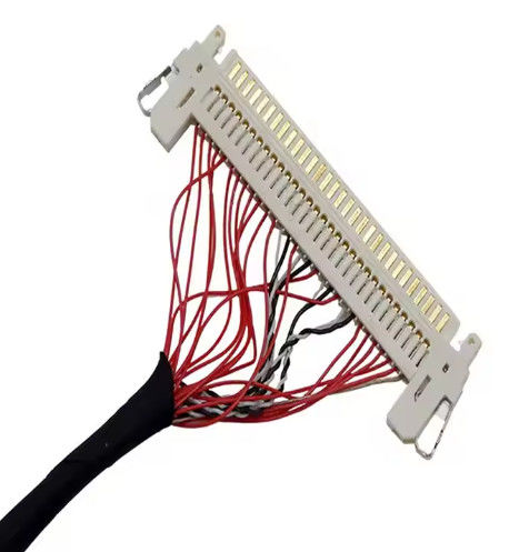 HRS DF13-30DS-1.25C para DF14-20S-1.25C 20pin 30 Pin 40 Pin 50 Pin 60pin Conjunto de cabo Lvds personalizado para painel LCD