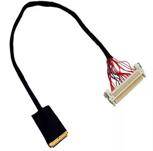 HRS DF13-30DS-1.25C para DF14-20S-1.25C 20pin 30 Pin 40 Pin 50 Pin 60pin Conjunto de cabo Lvds personalizado para painel LCD