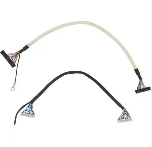 Micro Coaxial Lvds Cable 20 30 40 Pin Custom Lcd Screen Micro Coaxial Lvds Ipex Display Cable para painel Lcd