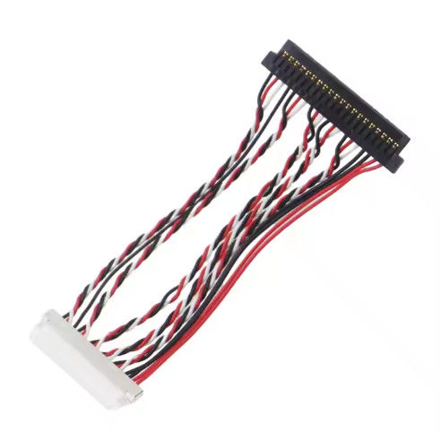 100% Test Lvds Arnés de fio e conjunto de cabo micro coaxial para equipamento eletrônico