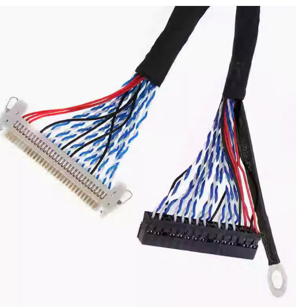 Montagem de cabos Lvds de alta velocidade - Arnés de sinal diferencial de baixa tensão blindado flexível para exibições e transmissão de dados