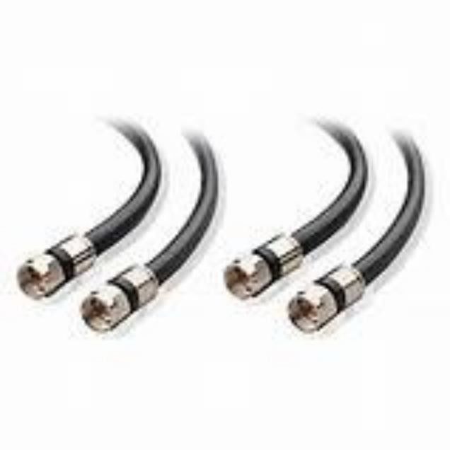 Cabos coaxial de alta tensão com impedância de 50 Ohms e material revestido de PVC para transmissão suave