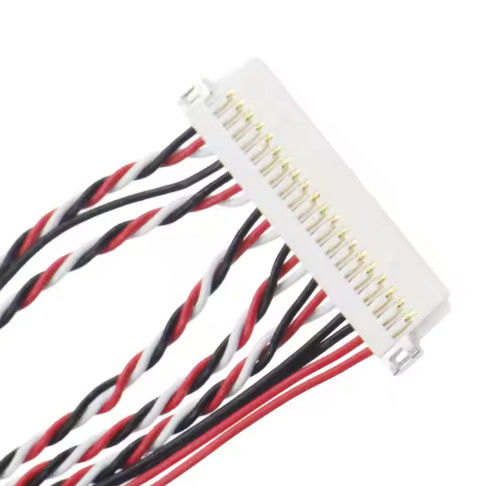 Fabricação de cabos flexíveis de arneses LVDS com classificação UL VW-1 e corrente 1.0A-2.5A