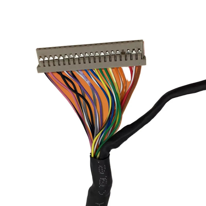 Conjunto de cabos LVDS confiável com compatibilidade de pitch fino, ideal para telas, câmeras e dispositivos incorporados