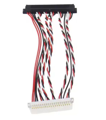 Design de cabo personalizado para sistemas LVDS compactos, com roteamento flexível e resistência EMI para uso industrial