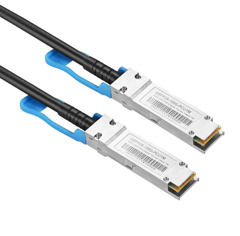 Montaria de cabo DAC de 200G QSFP-DD de alto desempenho Cable de cobre personalizado para conectividade de servidores HPC e Cloud