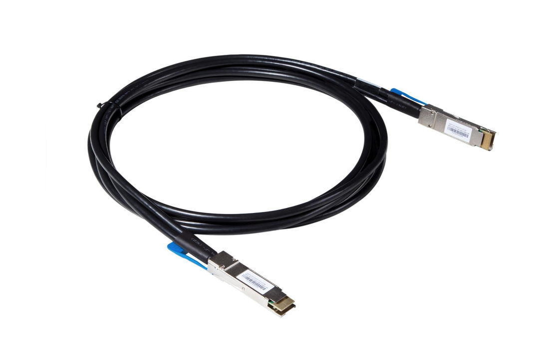 Montaria de cabo DAC de 200G QSFP-DD de alto desempenho Cable de cobre personalizado para conectividade de servidores HPC e Cloud