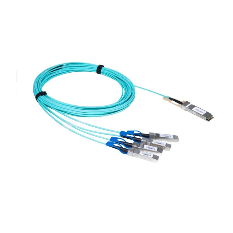 Cabo Óptico Ativo QSFP-40G OM3 1M 2M 3M 5M 7M 10M QSFP28 100G para 100G AOC Fabricantes de Chicotes de Fios