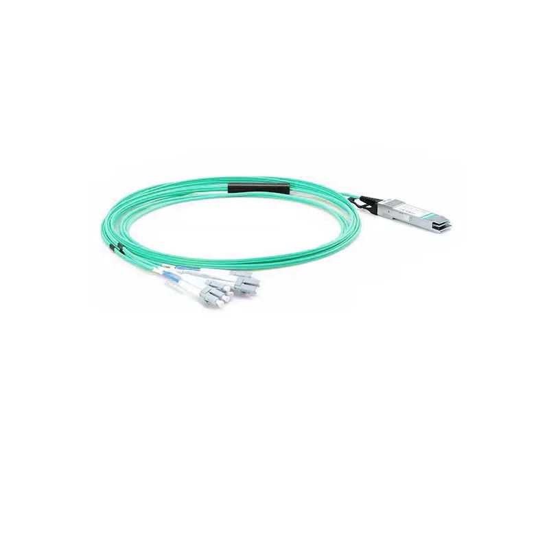 QSFP-40G 200G QSFP-DD para 2*QSFP28 DAC Q4S56-200G PVC/LSZH 0.5m~5m Fabricantes de arneses de arame
