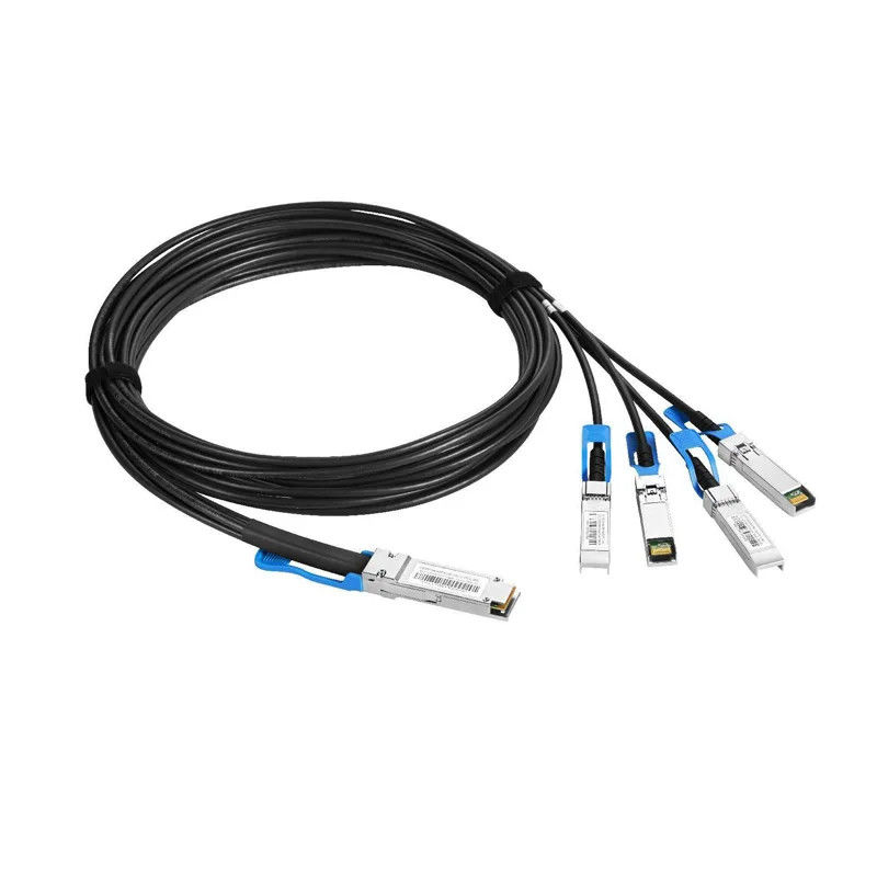 Conjunto de Cabos de Conexão Direta 3M QSFP+ QSFP+ Cabo Transceptor 40G QSFP+ Cabo Twinax DAC Conector MPO para 5G POE Fibra WiFi 3G