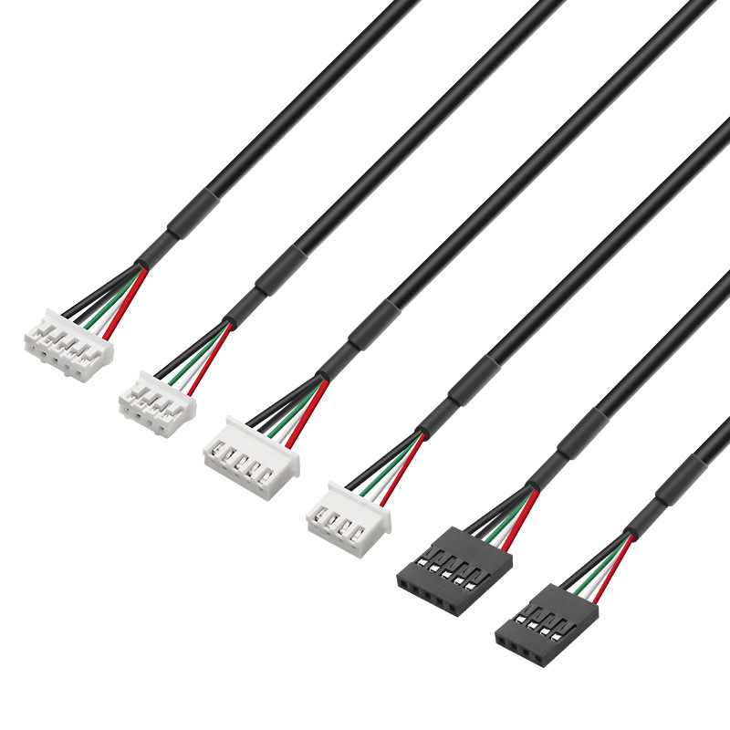Arnês de fio terminal de suprimento a granel com conectores de comprimento personalizados, perfeito para sistemas de controle elétrico e máquinas, venda por atacado de fábrica e tempo de produção rápido