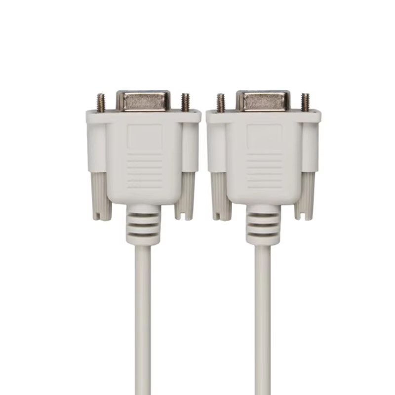 Chicote de fios conector DB de alta qualidade com conectores moldados duráveis e blindagem EMI, projetado para transferência de dados RS232/RS485, sistemas PLC e equipamentos de automação industrial