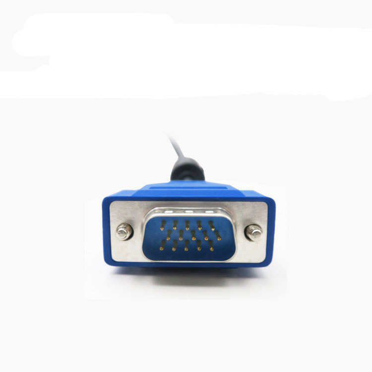 Fabricantes de chicotes de fios entregam montagem de cabo VGA HD personalizada para conexão de monitor e projetor de computador desktop