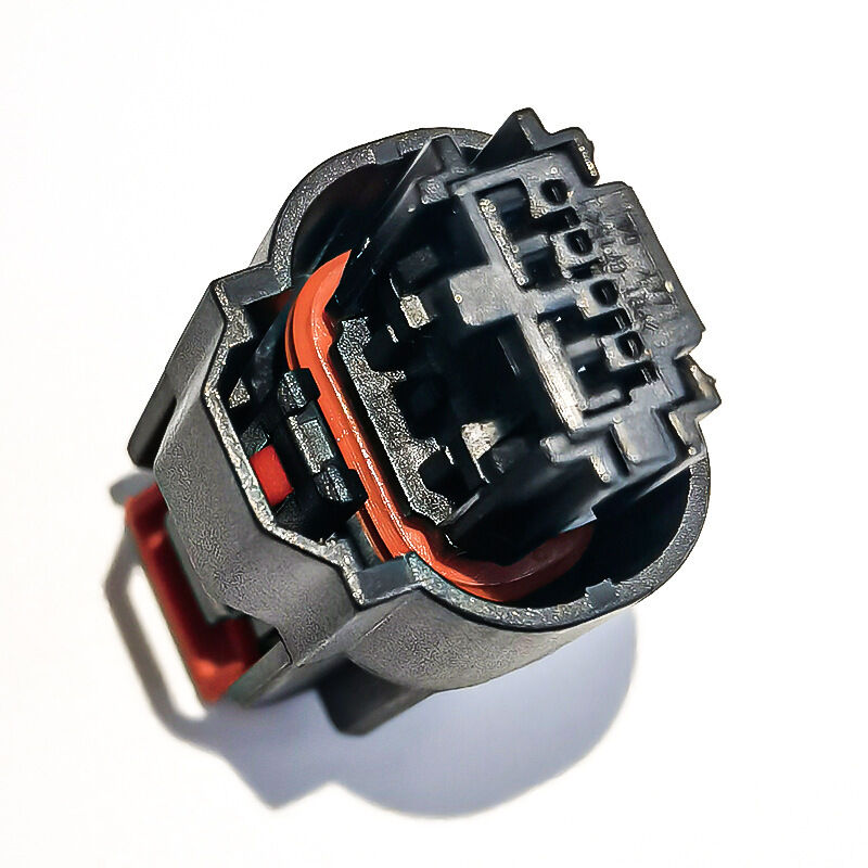 Molex 34967-4021 Conector de automóveis de 4 pinos preto com pinça de bloqueio vermelho, conector Molex original