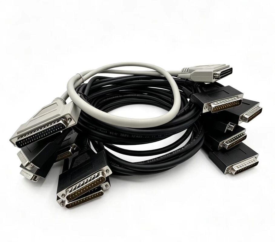 Cable personalizado Full Copper DB9 DB15 DB25 Cable 2x15 Pins Cable de conexão em série e paralela macho a macho para transferência de dados
