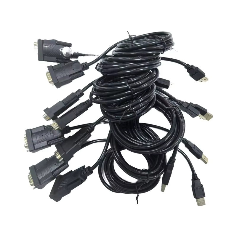 Cable personalizado Full Copper DB9 DB15 DB25 Cable 2x15 Pins Cable de conexão em série e paralela macho a macho para transferência de dados