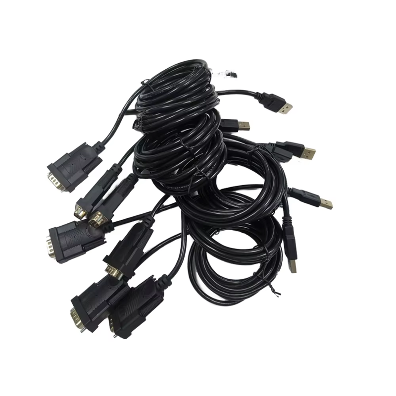 Cable personalizado Full Copper DB9 DB15 DB25 Cable 2x15 Pins Cable de conexão em série e paralela macho a macho para transferência de dados