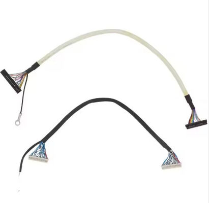 Micro Coaxial Lvds Cable 20 30 40 Pin Custom Lcd Screen Micro Coaxial Lvds Ipex Display Cable para painel Lcd