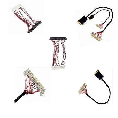 Conjunto de cabos LVDS confiável com compatibilidade de pitch fino, ideal para telas, câmeras e dispositivos incorporados