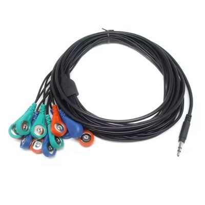 Fabricante de chicotes de fios que oferece design de cabos personalizados para soluções de fabricantes de cabos médicos, com bainhas de alta flexibilidade e retardantes de chama, ideais para sistemas de monitoramento respiratório.