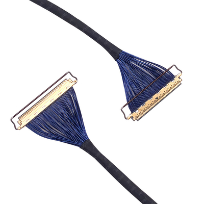 Ultra-Fino Coaxial Lvds Harness Para Displays LED Com Fechamento Placado em Prata, Fabricantes Confiáveis de Arneses de fio