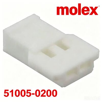 2Pin Connector Housing com Molex 51005-0200 Receptacle para Automóveis e Domésticos Electronic Wiring Harness