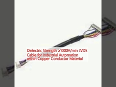 Resistência dielétrica ≥ 1000 V/min Cable LVDS para automação industrial dentro de material condutor de cobre