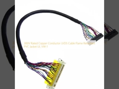 300V Conductor de cobre nominal LVDS Cable Retardante de chama PVC Jacket UL VW-1